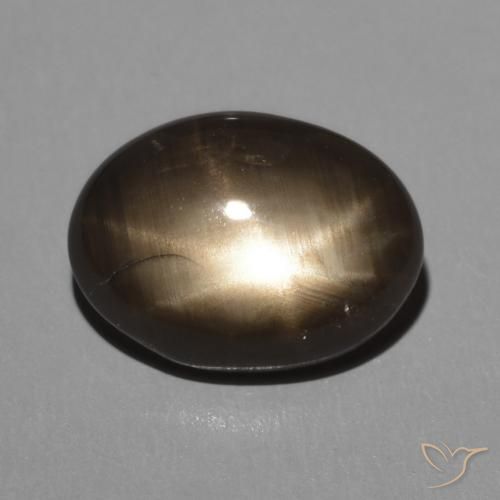 2.95ct Natürlicher Schwarz Sternsaphir, Oval, Lichtundurchlässig