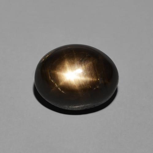 5.01ct Natürlicher Schwarz Sternsaphir, Oval, Lichtundurchlässig