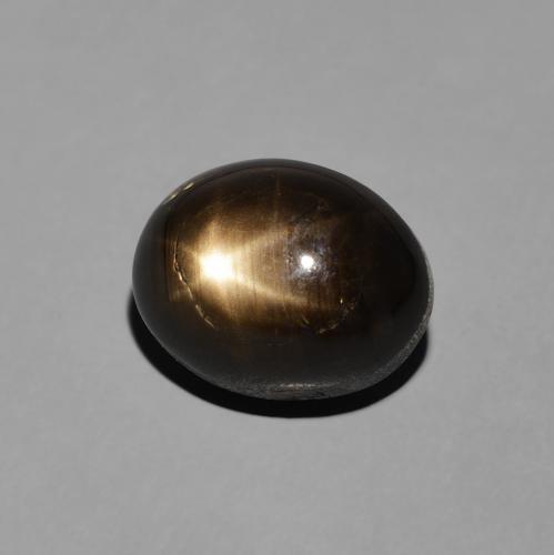 9,17 ctw natürlicher Schwarz Sternsaphir, Oval, Lichtundurchlässig