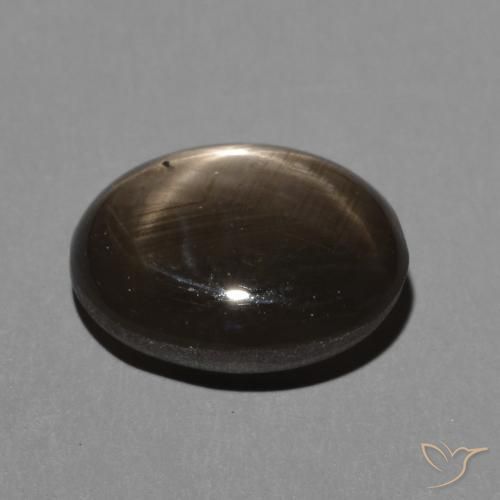 9,17 ctw natürlicher Schwarz Sternsaphir, Oval, Lichtundurchlässig