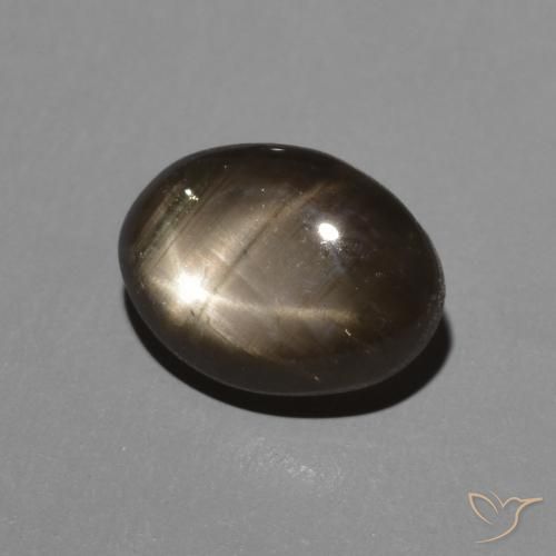 9,17 ctw natürlicher Schwarz Sternsaphir, Oval Schliff, Lichtundurchlässig