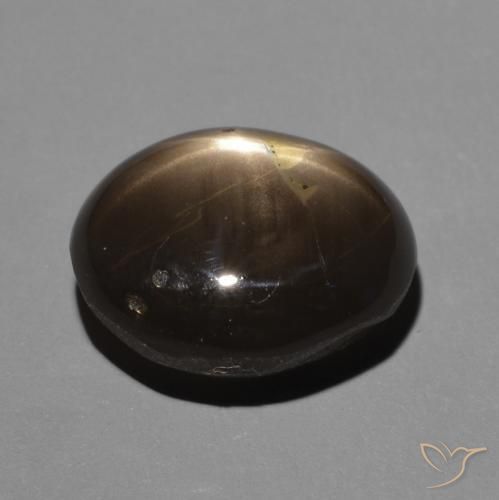 9,17 ctw natürlicher Schwarz Sternsaphir, Oval, Lichtundurchlässig