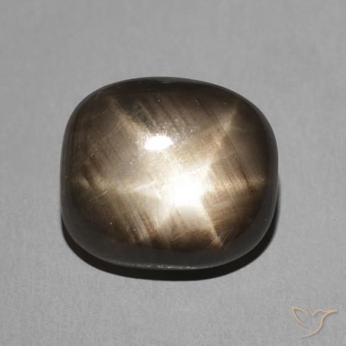 3.91ct Natürlicher Schwarz Sternsaphir, Kissen, Lichtundurchlässig