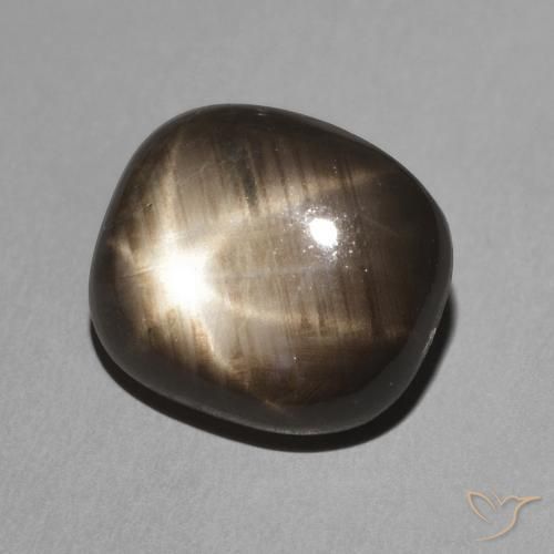 9,17 ctw natürlicher Schwarz Sternsaphir, Kissen, Lichtundurchlässig