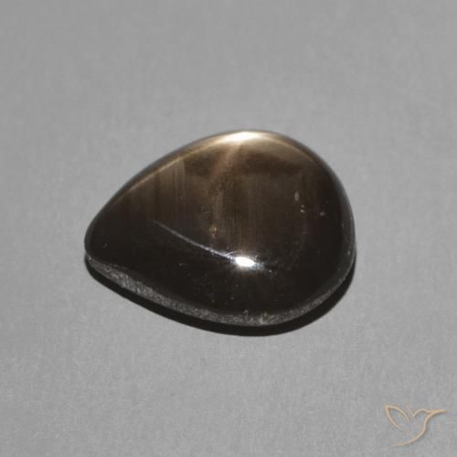 9,17 ctw natürlicher Schwarz Sternsaphir, Birnenform, Lichtundurchlässig