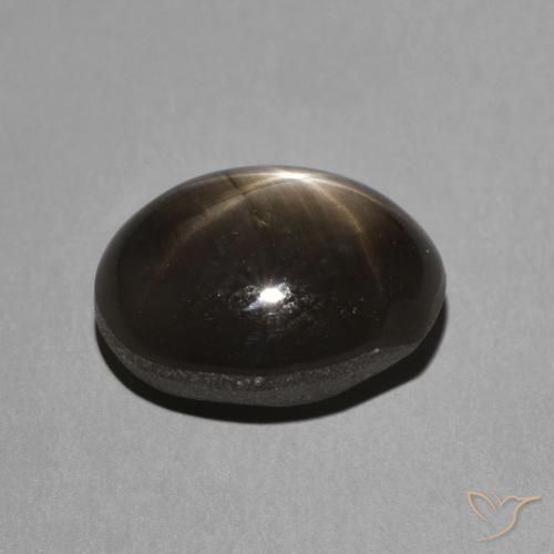 9,17 ctw natürlicher Schwarz Sternsaphir, Oval, Lichtundurchlässig
