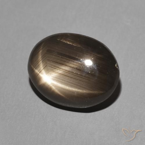9,17 ctw natürlicher Schwarz Sternsaphir, Oval, Lichtundurchlässig