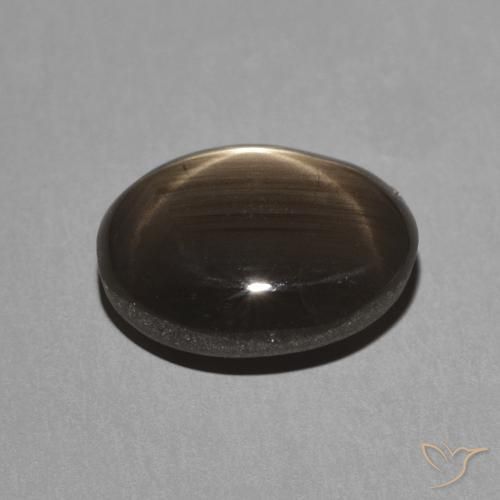 9,17 ctw natürlicher Schwarz Sternsaphir, Oval, Lichtundurchlässig