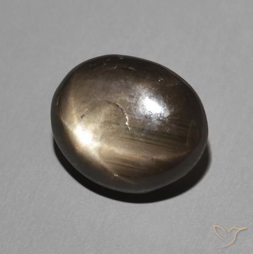 9,17 ctw natürlicher Schwarz Sternsaphir, Oval, Lichtundurchlässig