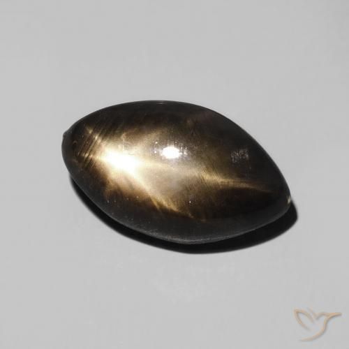 9,17 ctw natürlicher Schwarz Sternsaphir, Marquise, Lichtundurchlässig