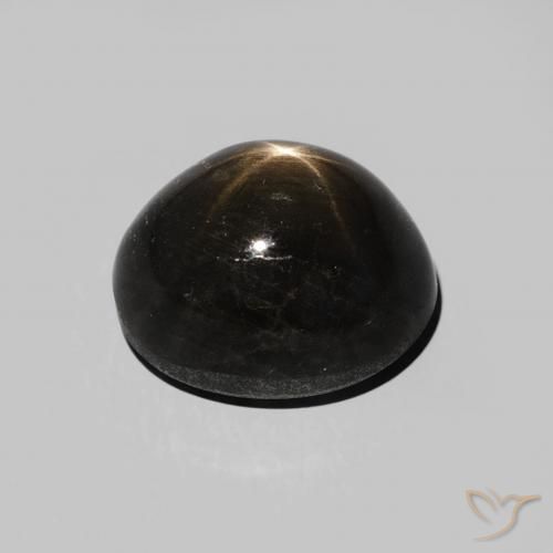 9,17 ctw natürlicher Schwarz Sternsaphir, Oval, Lichtundurchlässig