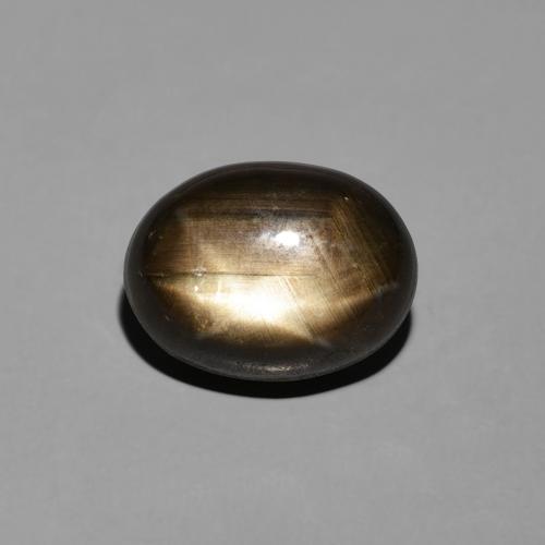 5.94ct Natürlicher Schwarz Sternsaphir, Oval, Lichtundurchlässig