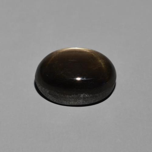 9,17 ctw natürlicher Schwarz Sternsaphir, Oval, Lichtundurchlässig