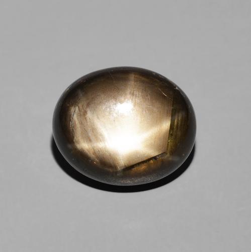 5.23ct Natürlicher Schwarz Sternsaphir, Oval, Lichtundurchlässig