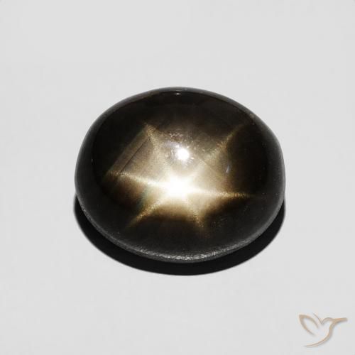 2.77ct Natürlicher Schwarz Sternsaphir, Oval, Lichtundurchlässig