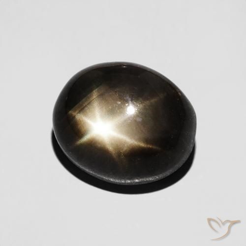 9,17 ctw natürlicher Schwarz Sternsaphir, Oval, Lichtundurchlässig
