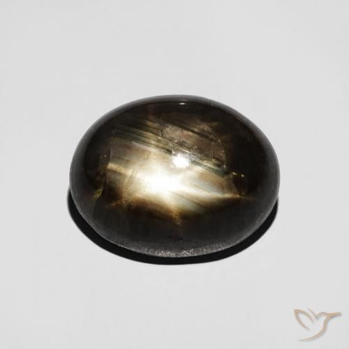 4.67ct Natürlicher Schwarz Sternsaphir, Oval, Lichtundurchlässig