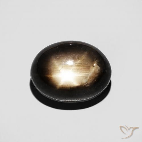 4.91ct Natürlicher Schwarz Sternsaphir, Oval, Lichtundurchlässig