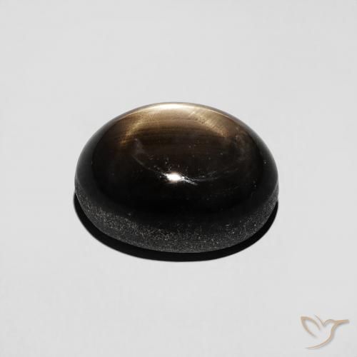 9,17 ctw natürlicher Schwarz Sternsaphir, Oval, Lichtundurchlässig