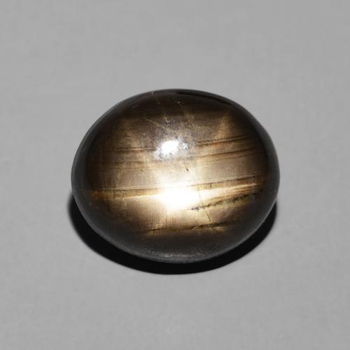 4.23ct Natürlicher Schwarz Sternsaphir, Oval, Lichtundurchlässig