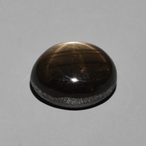 9,17 ctw natürlicher Schwarz Sternsaphir, Oval, Lichtundurchlässig