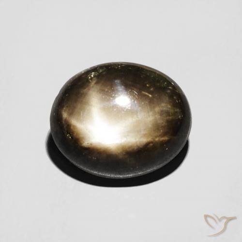 5.09ct Natürlicher Schwarz Sternsaphir, Oval, Lichtundurchlässig