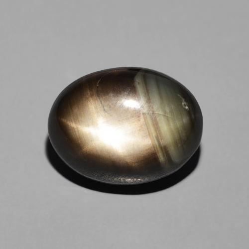 5.17ct Natürlicher Schwarz Sternsaphir, Oval, Lichtundurchlässig