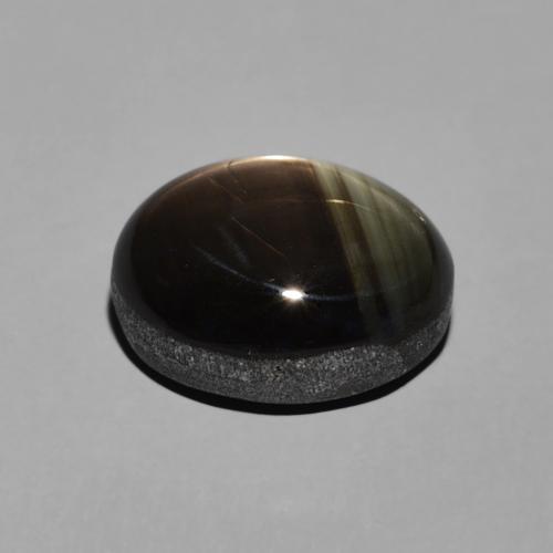 9,17 ctw natürlicher Schwarz Sternsaphir, Oval, Lichtundurchlässig