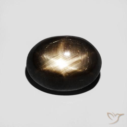 3.16ct Natürlicher Schwarz Sternsaphir, Oval, Lichtundurchlässig