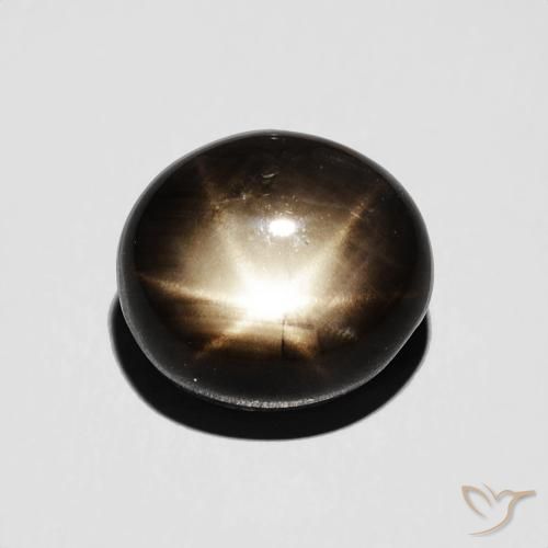 4.70ct Natürlicher Schwarz Sternsaphir, Oval, Lichtundurchlässig