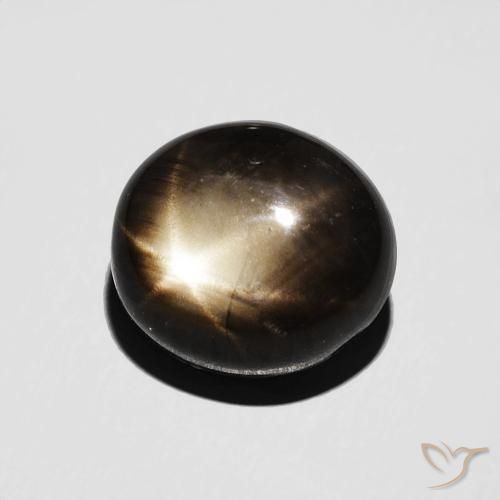 9,17 ctw natürlicher Schwarz Sternsaphir, Oval, Lichtundurchlässig