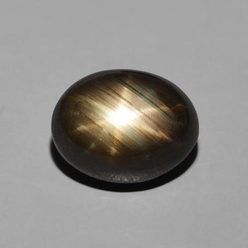 4.06ct Natürlicher Schwarz Sternsaphir, Oval, Lichtundurchlässig