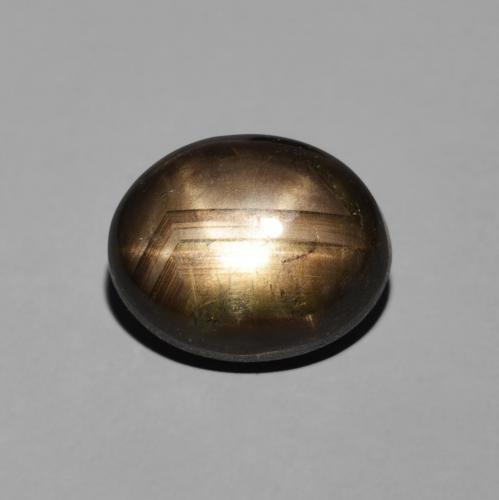 4.70ct Natürlicher Schwarz Sternsaphir, Oval, Lichtundurchlässig