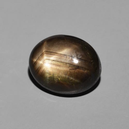 9,17 ctw natürlicher Schwarz Sternsaphir, Oval, Lichtundurchlässig