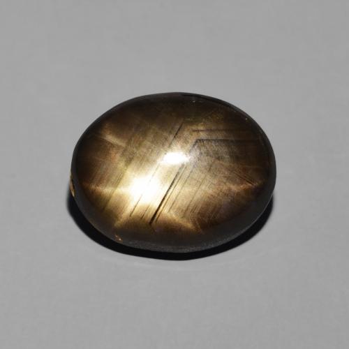 4.00ct Natürlicher Schwarz Sternsaphir, Oval, Lichtundurchlässig