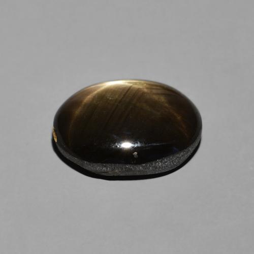 9,17 ctw natürlicher Schwarz Sternsaphir, Oval, Lichtundurchlässig