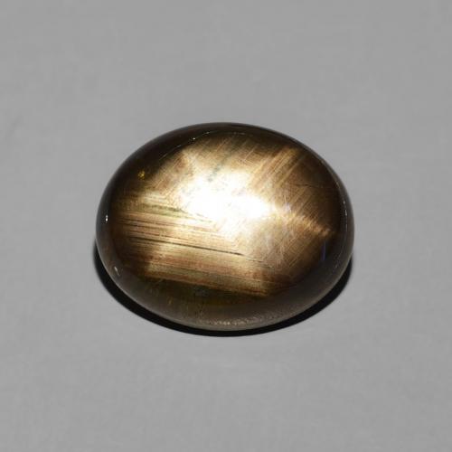 3.50ct Natürlicher Schwarz Sternsaphir, Oval, Lichtundurchlässig
