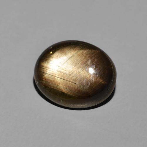 9,17 ctw natürlicher Schwarz Sternsaphir, Oval, Lichtundurchlässig