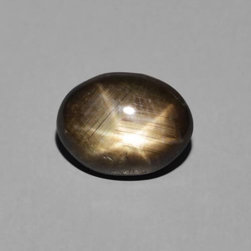 3.34ct Natürlicher Schwarz Sternsaphir, Oval, Lichtundurchlässig