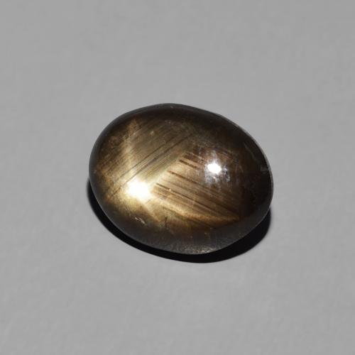 9,17 ctw natürlicher Schwarz Sternsaphir, Oval, Lichtundurchlässig