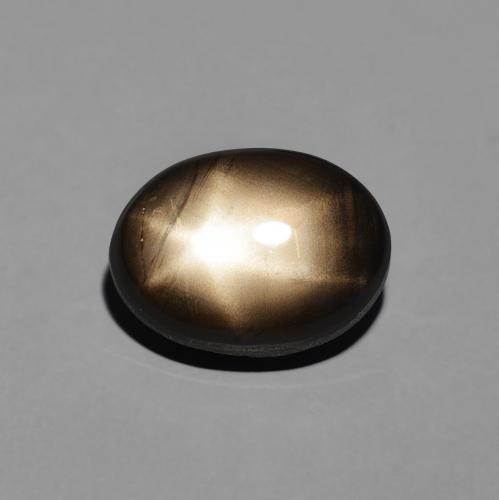 4.23ct Natürlicher Schwarz Sternsaphir, Oval, Lichtundurchlässig