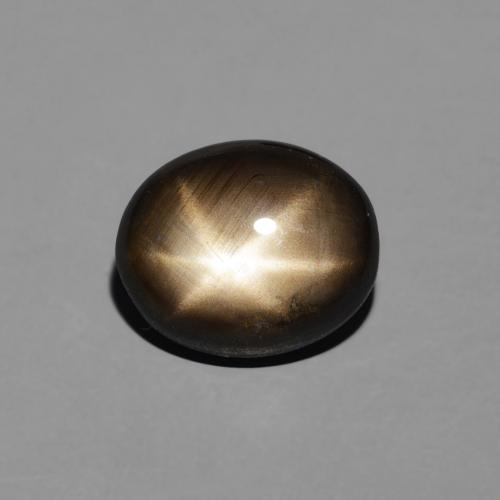 2.92ct Natürlicher Schwarz Sternsaphir, Oval, Lichtundurchlässig