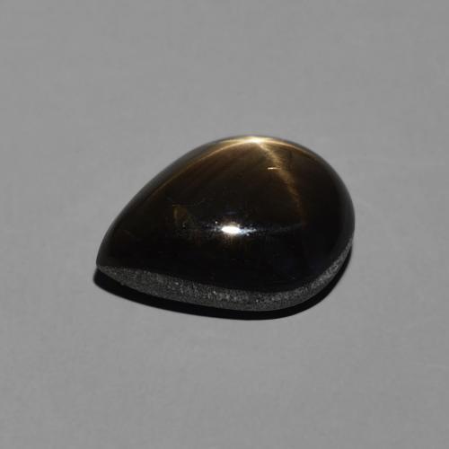 9,17 ctw natürlicher Schwarz Sternsaphir, Birnenform, Lichtundurchlässig