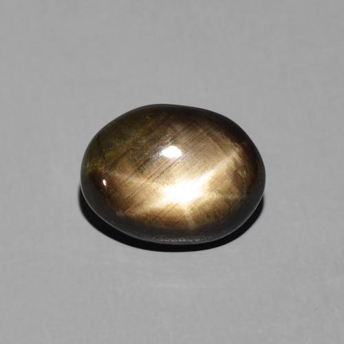 3.19ct Natürlicher Schwarz Sternsaphir, Oval, Lichtundurchlässig