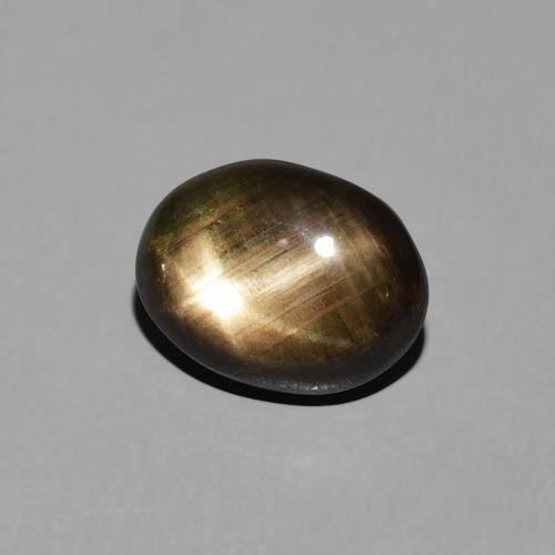 9,17 ctw natürlicher Schwarz Sternsaphir, Oval, Lichtundurchlässig