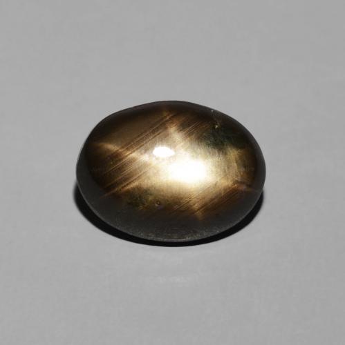 3.42ct Natürlicher Schwarz Sternsaphir, Oval, Lichtundurchlässig