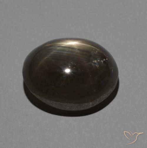 9,17 ctw natürlicher Schwarz Sternsaphir, Oval, Lichtundurchlässig