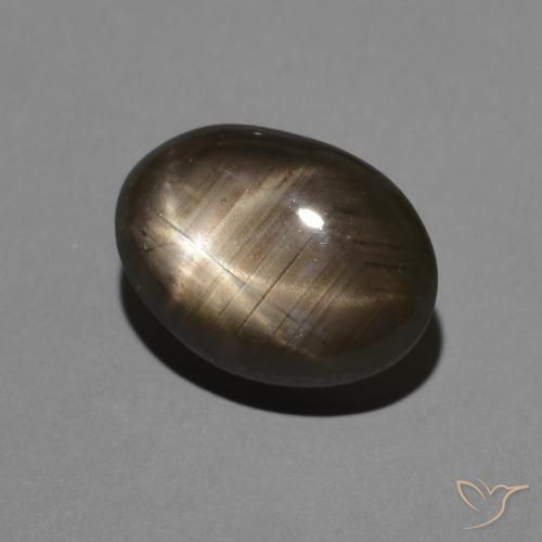 9,17 ctw natürlicher Schwarz Sternsaphir, Oval, Lichtundurchlässig
