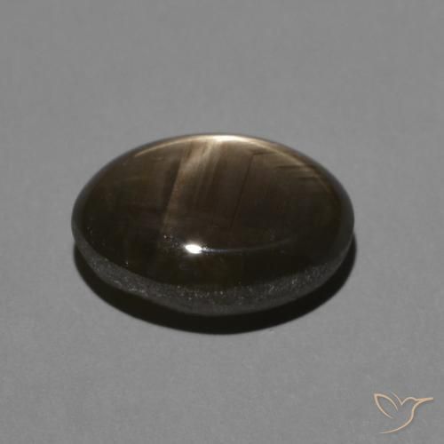 9,17 ctw natürlicher Schwarz Sternsaphir, Oval, Lichtundurchlässig