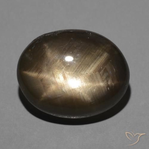 3.70ct Natürlicher Schwarz Sternsaphir, Oval, Lichtundurchlässig